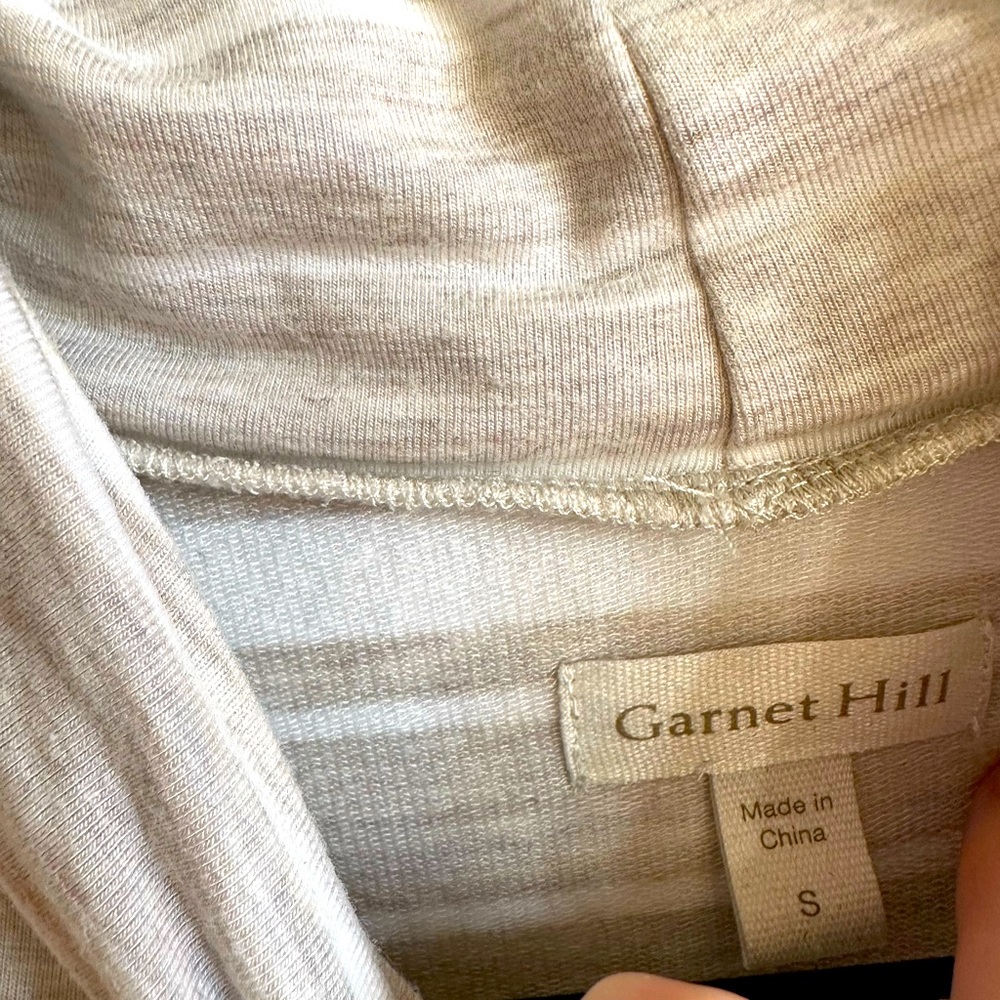 Garnet Hill beautiful chic grey tunic tank